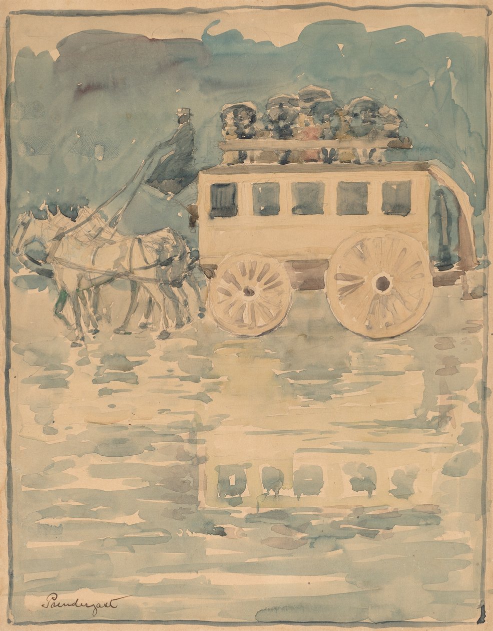 Omnibus الباريسي ، 18931894 بواسطة موريس برازيل برندرغاست