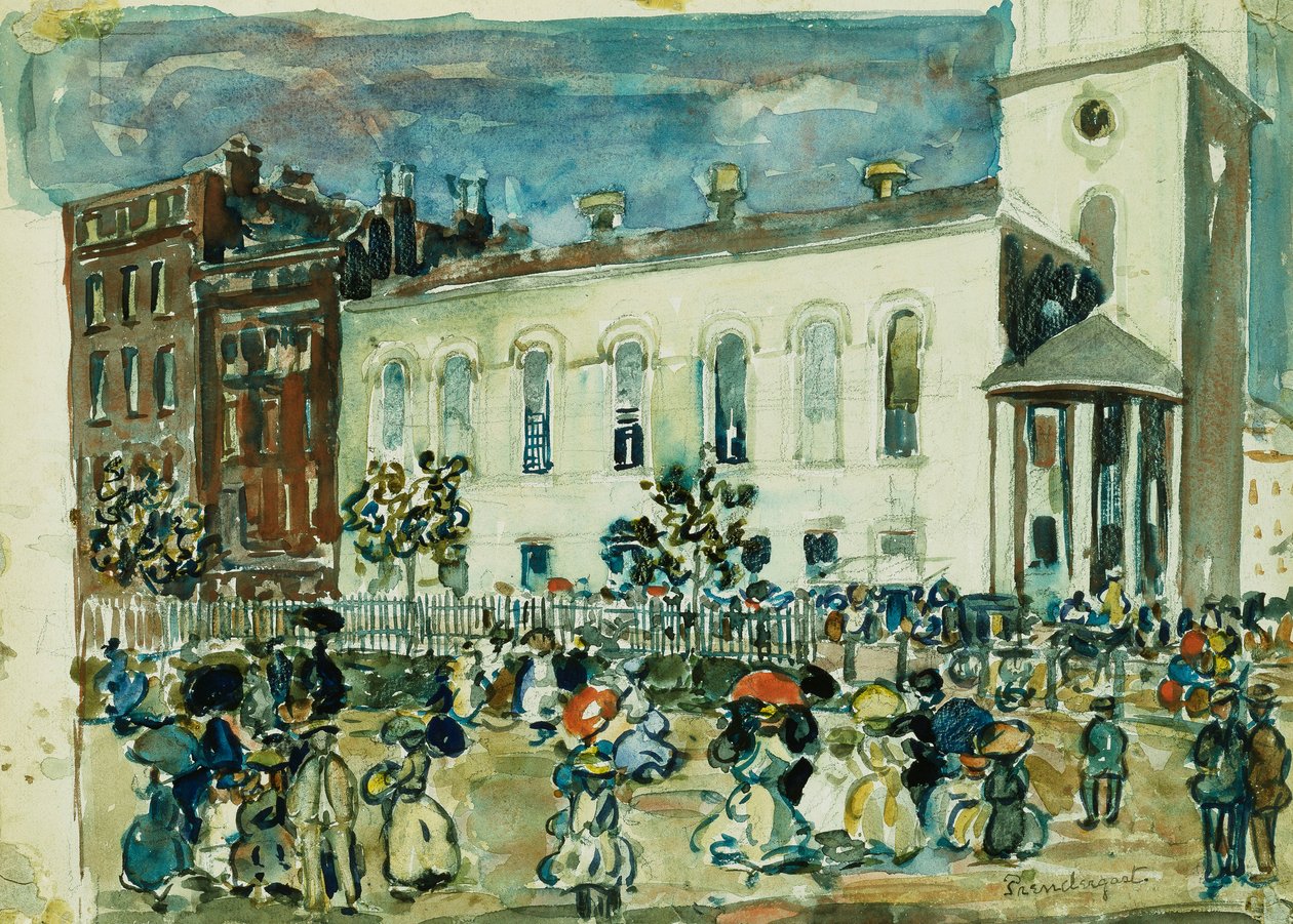 كنيسة بارك ستريت ، بوسطن ، c.1905-1907 بواسطة موريس برازيل برندرغاست