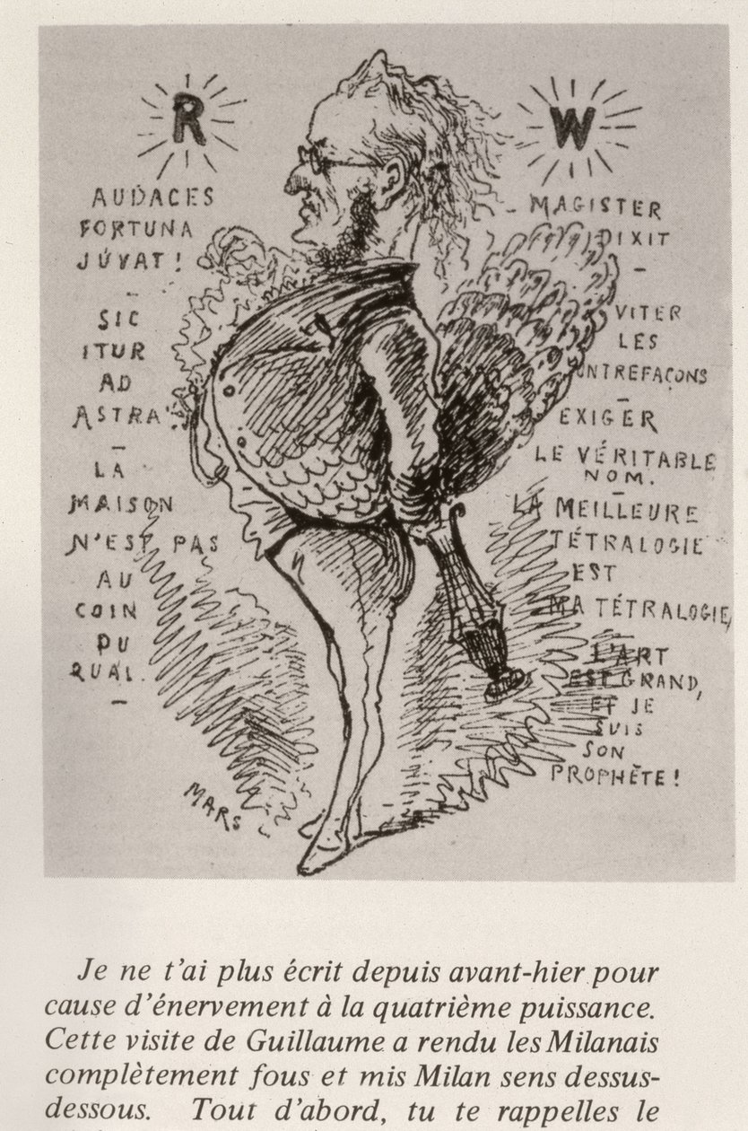 ريتشارد فاجنر ، c.1875 بواسطة موريس تشارلز ماتيو بونفوازين