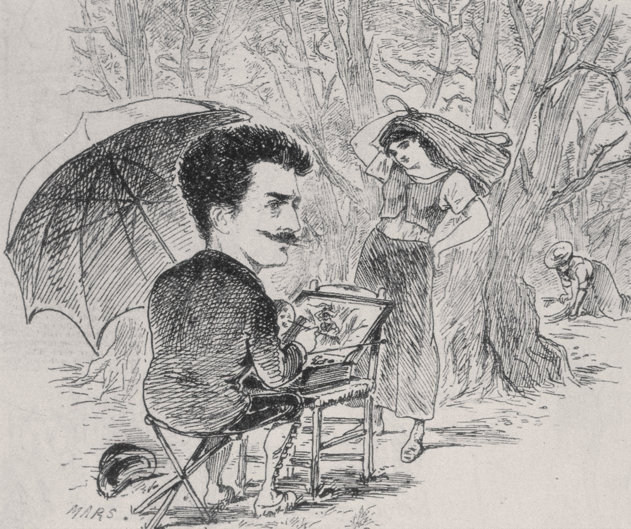 روبس يرسم جامعي الزيتون ، 1877 بواسطة موريس تشارلز ماتيو بونفوازين