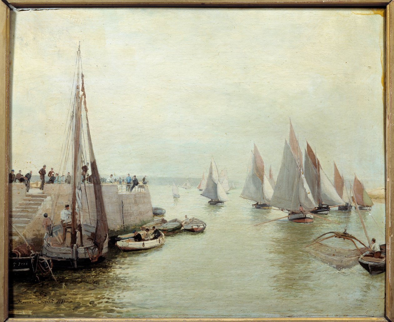 عودة الصيد عام 1880. لوحة لكورانت موريس (1847-1925) بواسطة موريس كورانت