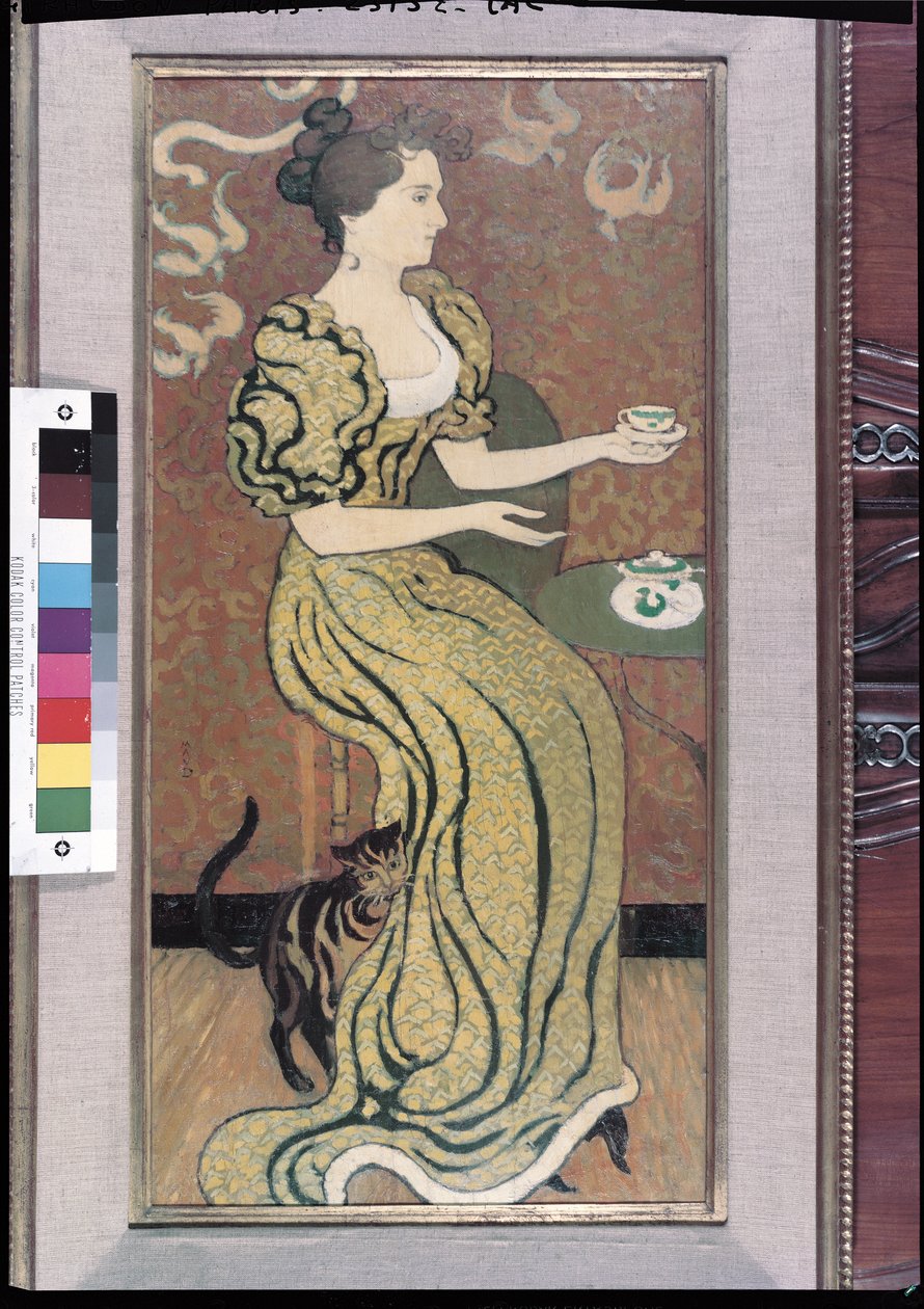 مدام رانسون وقطتها ، c.1892 بواسطة موريس دينيس