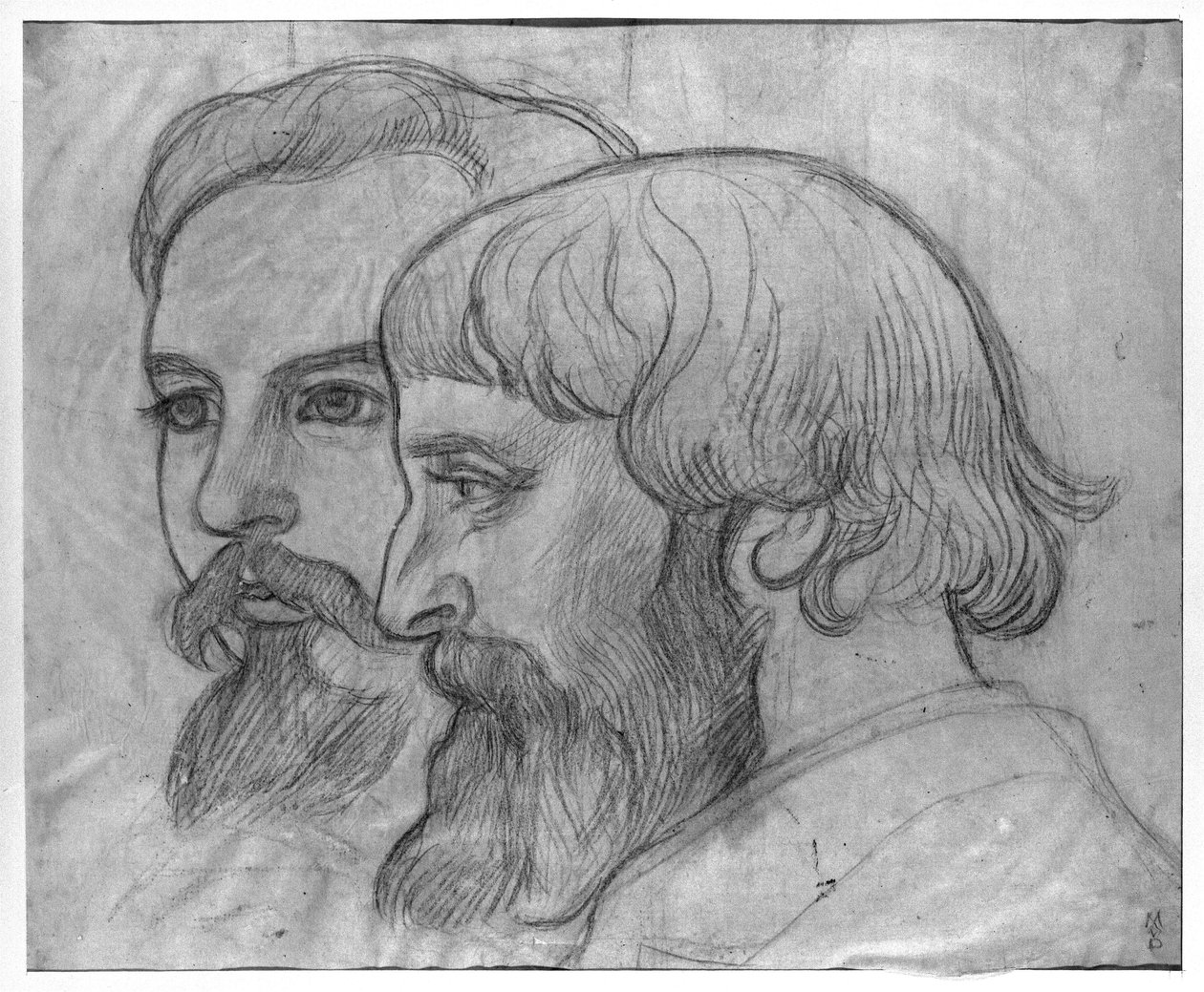 Paul Serusier and Maurice Denis ، دراسة عن "The Hommage to Cezanne" ، 1899 (فحم و sanguine) بواسطة موريس دينيس