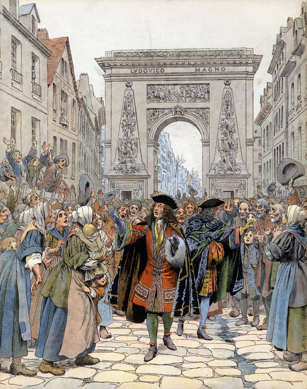 في Porte Saint-Denis (Saint Denis) في باريس ، مارشال Boufflers (Louis Francois de Boufflers بواسطة موريس ليلوار
