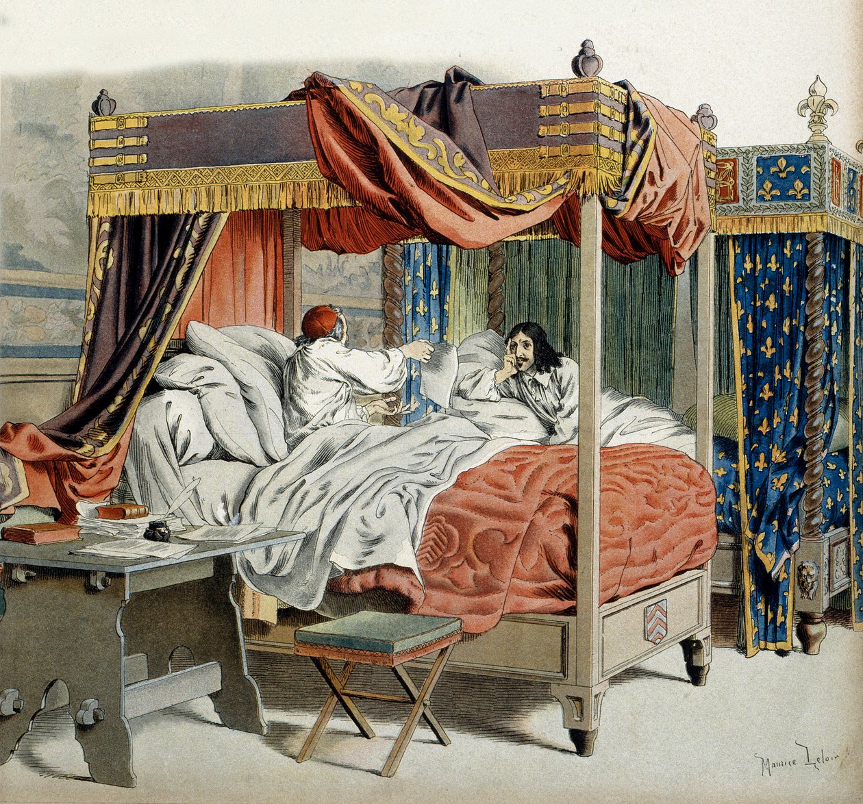 تاريخ فرنسا: في عام 1642 ، الكاردينال المريض ريشيليو (أرماند جان دو بليسيس بواسطة موريس ليلوار