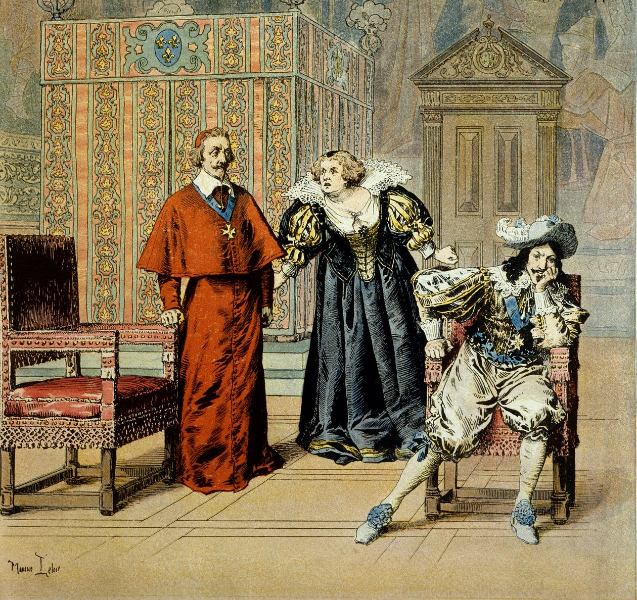 History of France: Journee des Dupes: Cardinal de Richelieu (Armand Jean du Plessis بواسطة موريس ليلوار