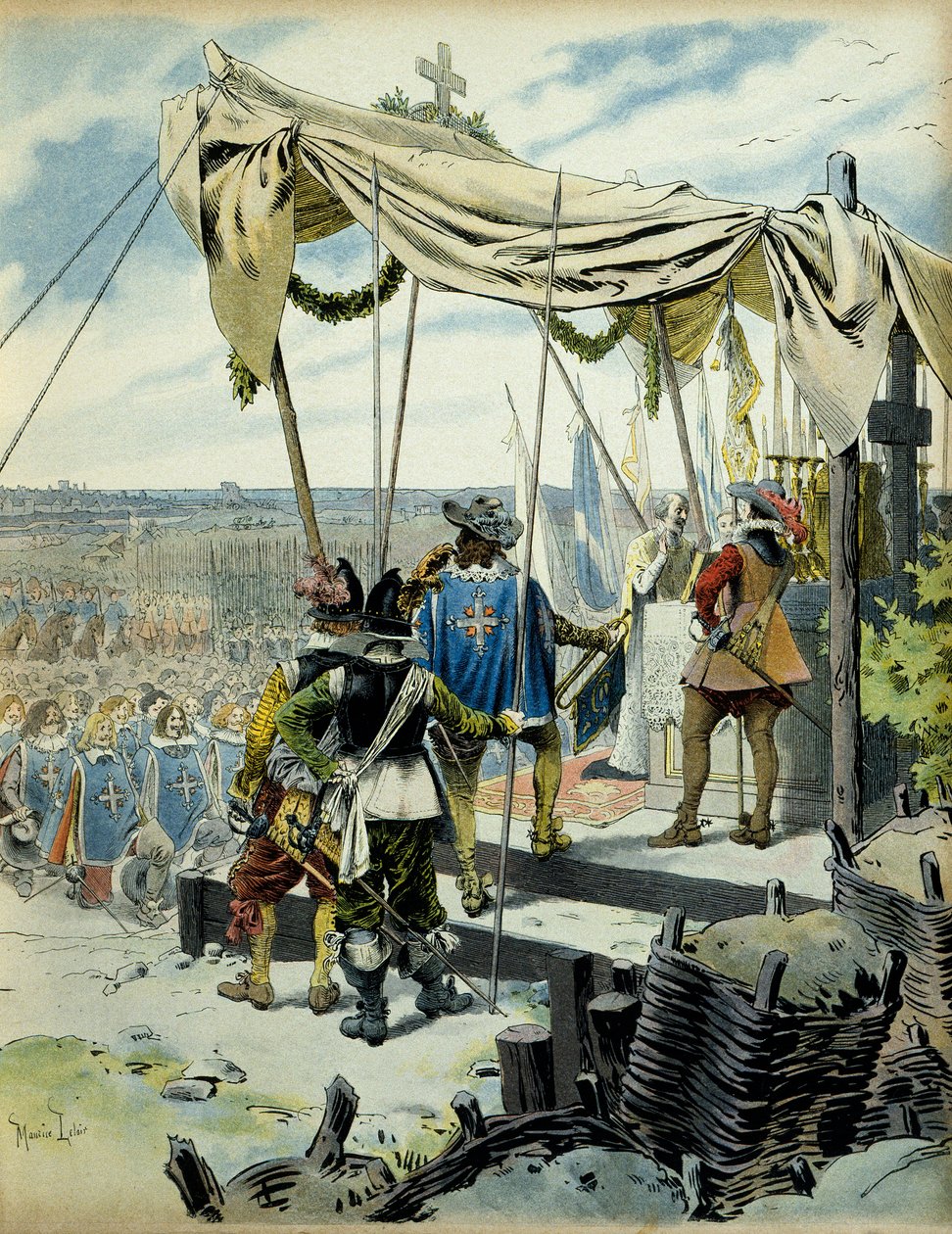 تاريخ فرنسا: مقر لاروشيل 1627-1628. الكاردينال ريشيليو بواسطة موريس ليلوار