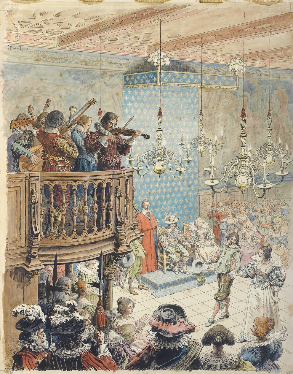 ريشيليو في الكرة ، ج. 1900. بواسطة موريس ليلوار
