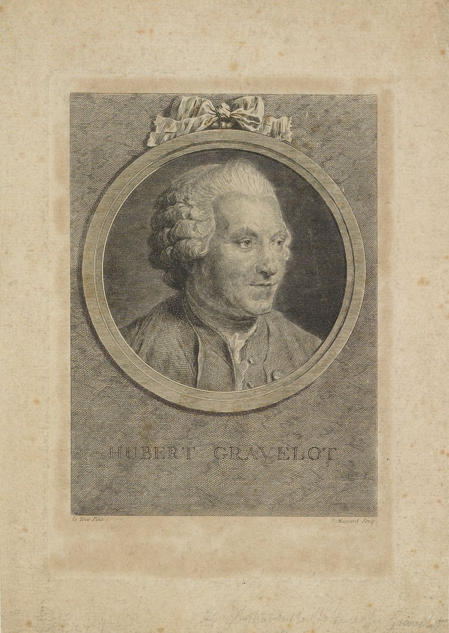 هوبرت غرافلوت ، نقشها جان مسارد الأكبر (1740-1822) ، ج .1770 بواسطة موريس كوينتين دي لا تور