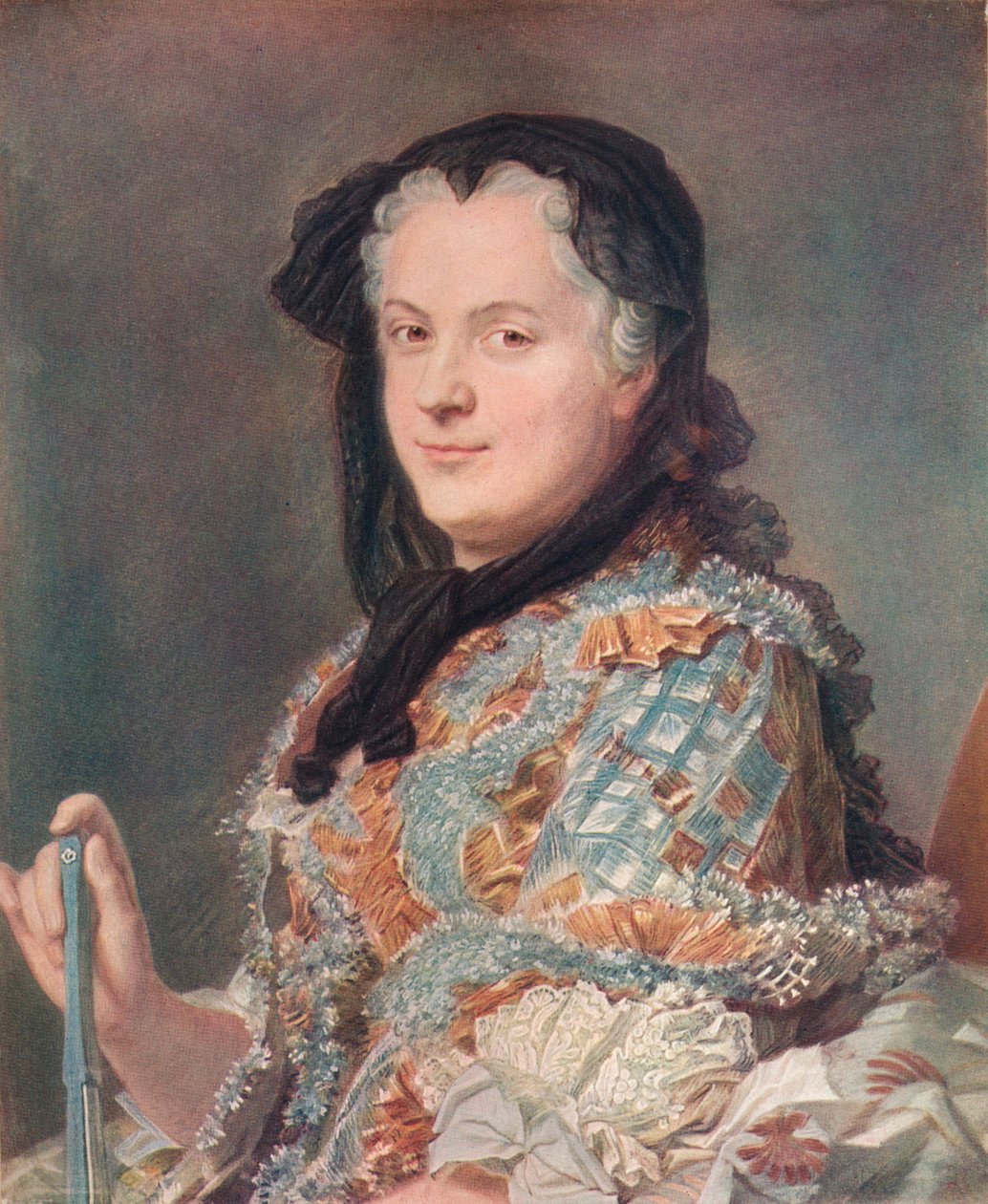 ماري ليزينسكا ، c1748. بواسطة موريس كوينتين دي لا تور