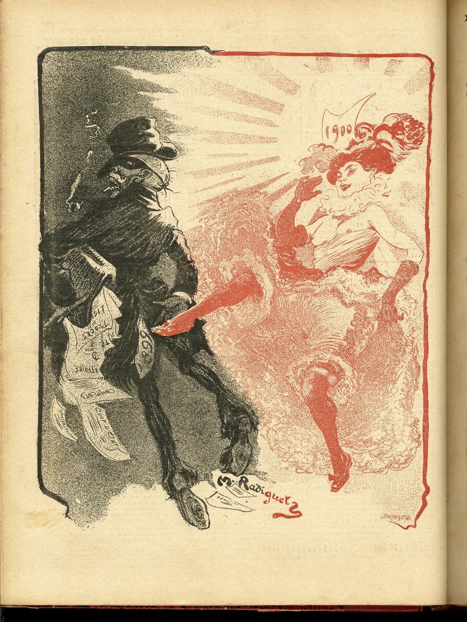 رسم توضيحي لموريس راديجيه (1866-1941) في Le Rire بواسطة موريس راديجيت
