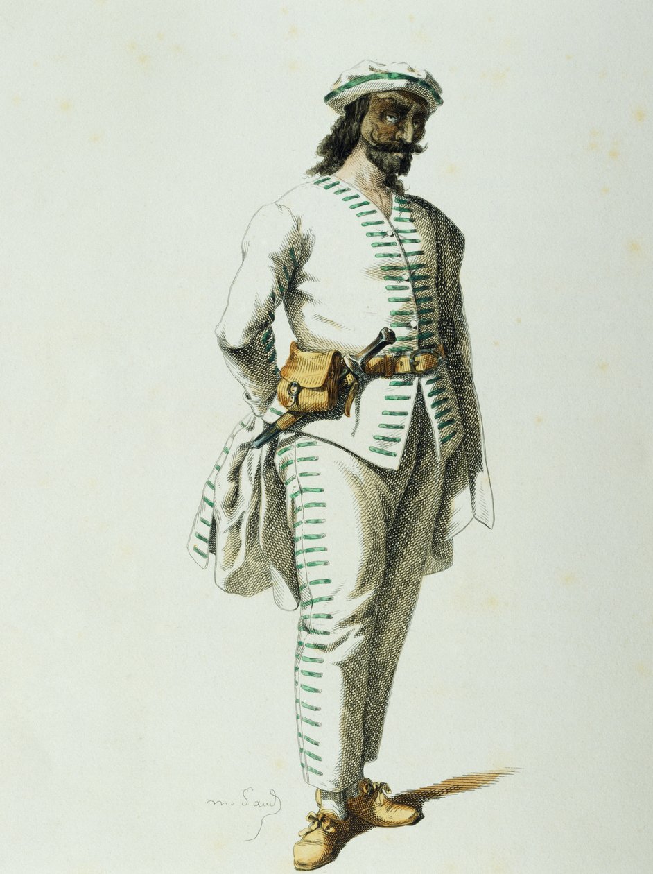 بريجيلا في 1570 ، بواسطة موريس ساند (1823-1889) بواسطة موريس ساند