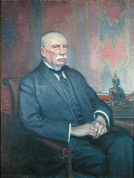أوغست بافي (1847-1925) (زيت على قماش) بواسطة موريس والتر ادموند دي لامبرت