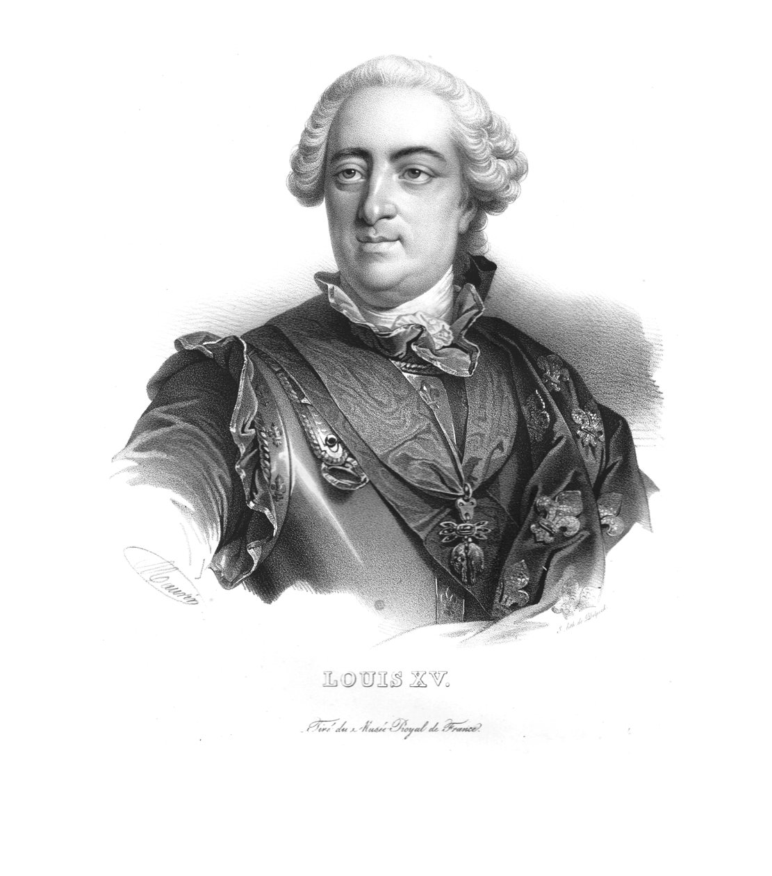 لويس الخامس عشر ، ملك فرنسا ، c1820s. بواسطة مورين