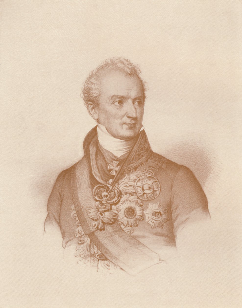 Prince Clemens Wenzel Nepomuk Lothar Von Metternich-Winneburg، c1830، 1896 بواسطة مورين