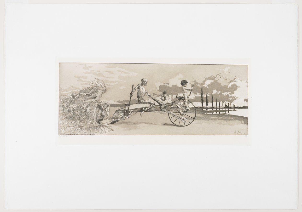 كيوبيد ، الموت وما بعده ، من Intermezzi ، Opus IV ، 1881 ، 1881 بواسطة ماكس كلنجر