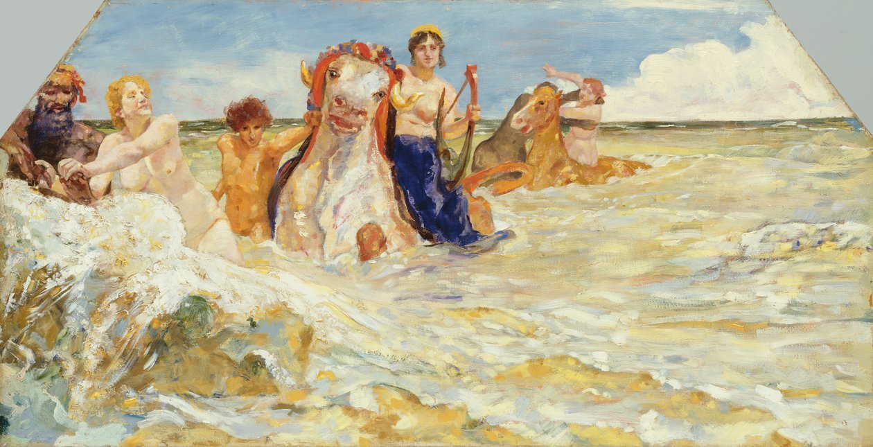 آلهة البحر في الأمواج ، 1884-1885 بواسطة ماكس كلنجر