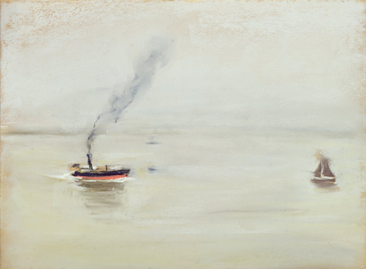 طقس ممطر على نهر الألب ، 1902 (لون باستيل على ورق) بواسطة ماكس ليبرمان