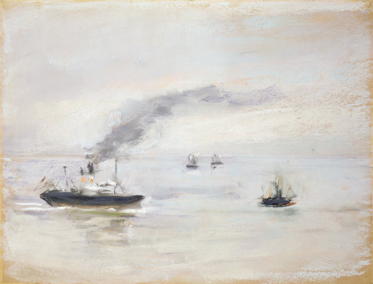 جو يوم ممطر بالقرب من Elbe ، 1903 (باستيل على ورق) بواسطة ماكس ليبرمان