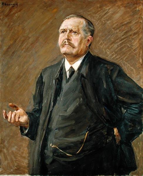 اللاهوتي والسياسي الاجتماعي ، فريدريش ناومان (1860-1919) 1909 بواسطة ماكس ليبرمان