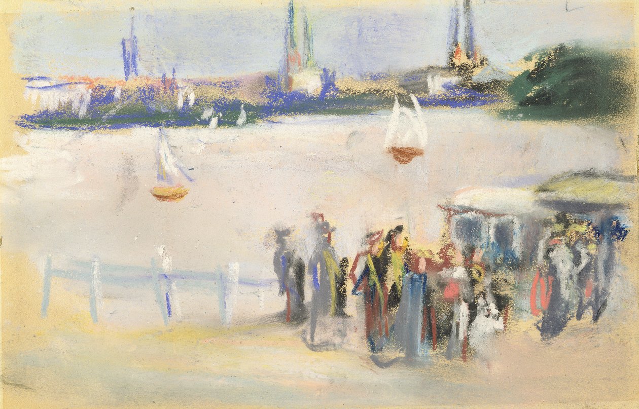منظر لأوسنالستر ، 1909 (باستيل على ورق) بواسطة ماكس ليبرمان