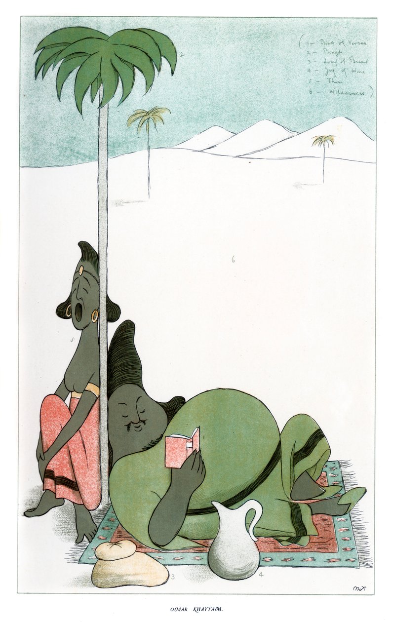 Omar Khayyam, 1904. بواسطة ماكس بيربوم