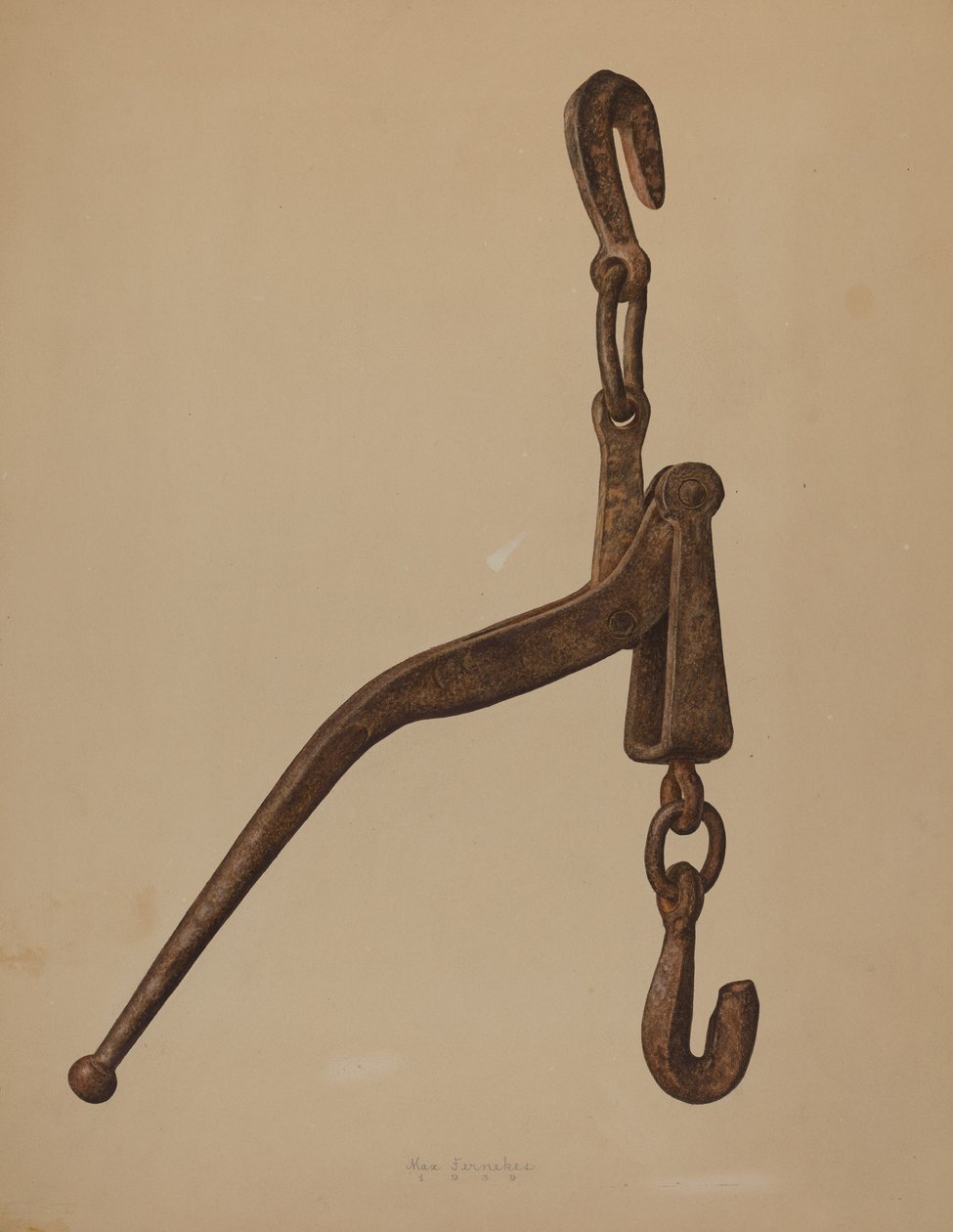 مشدود تحميل السجل ، 1939. بواسطة ماكس فيرنيكس
