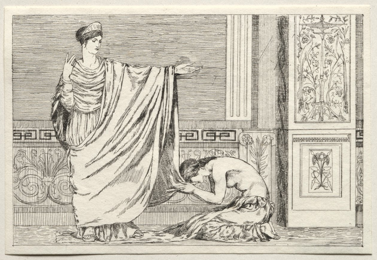 كيوبيد والنفسية: Psyche and Juno، 1880. بواسطة ماكس كلنجر