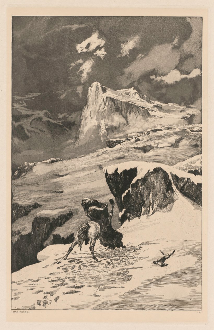 Intermezzo: Battling Centaurs Opus IV ، 4 ، 1881. بواسطة ماكس كلنجر