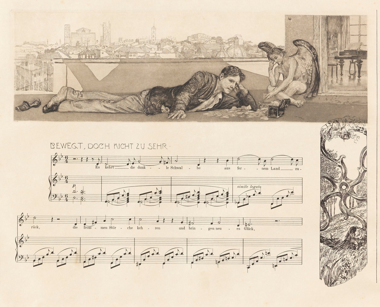 Opus XII ، برامز فانتسي ، 1894. بواسطة ماكس كلنجر