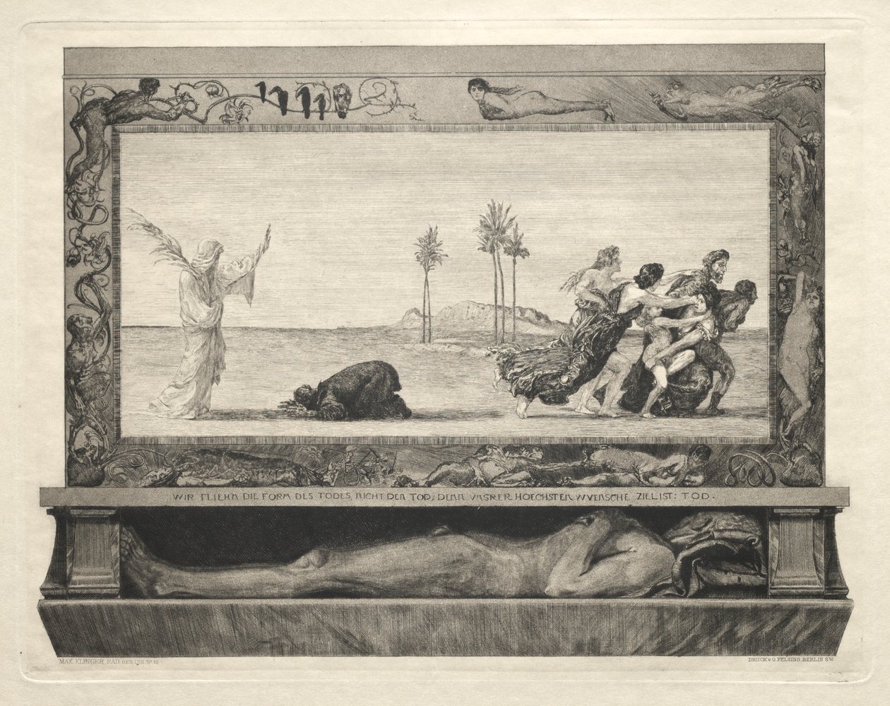 Vom Tode I ، (Opus II ، 1889) No. 10 بواسطة ماكس كلنجر