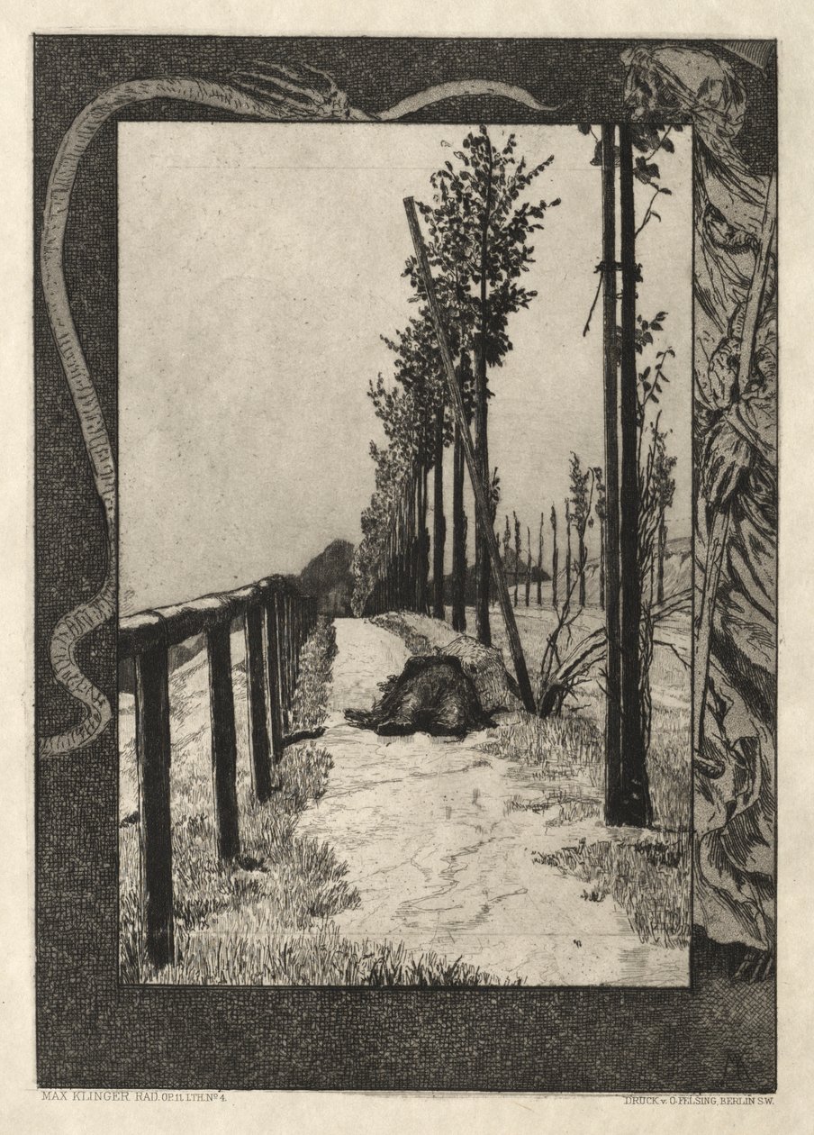 Vom Tode I ، (Opus II ، 1889) No. 4 بواسطة ماكس كلنجر