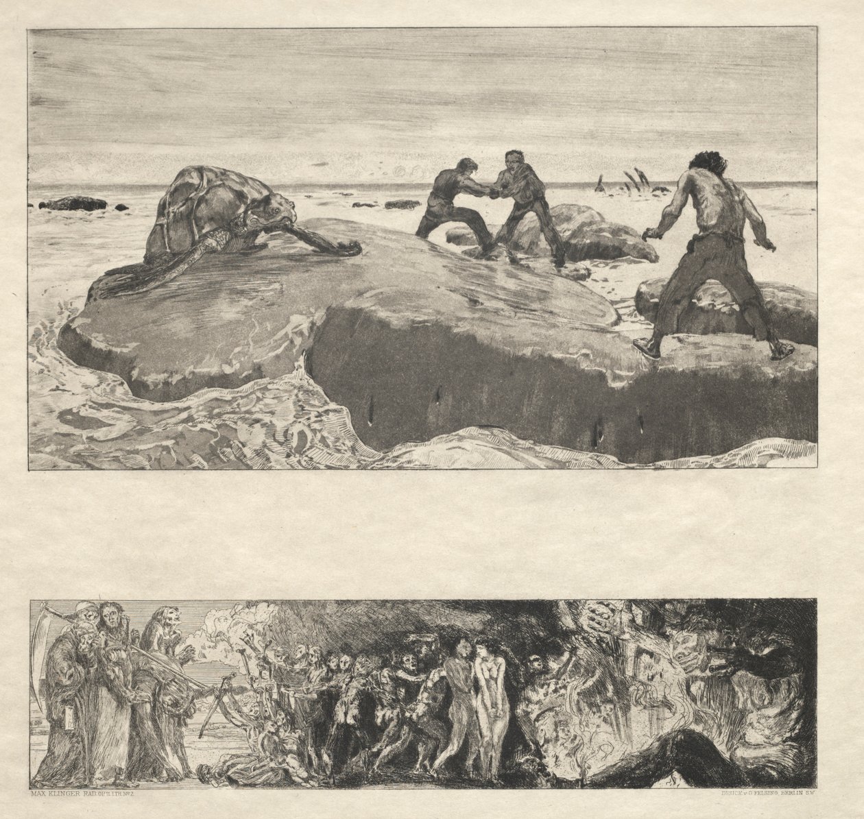 Vom Tode I، Opus II، 1889 No. 2. بواسطة ماكس كلنجر