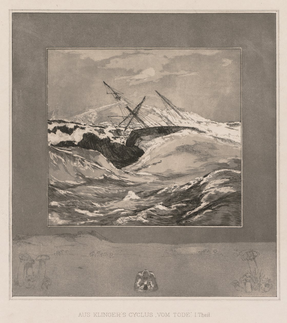 Vom Tode I Opus II، 1889، No. 3. بواسطة ماكس كلنجر