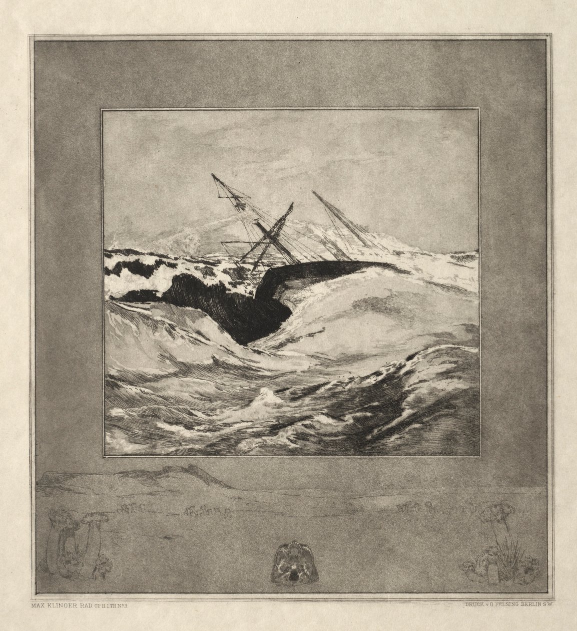 Vom Tode I، Opus II، 1889 No. 3. بواسطة ماكس كلنجر