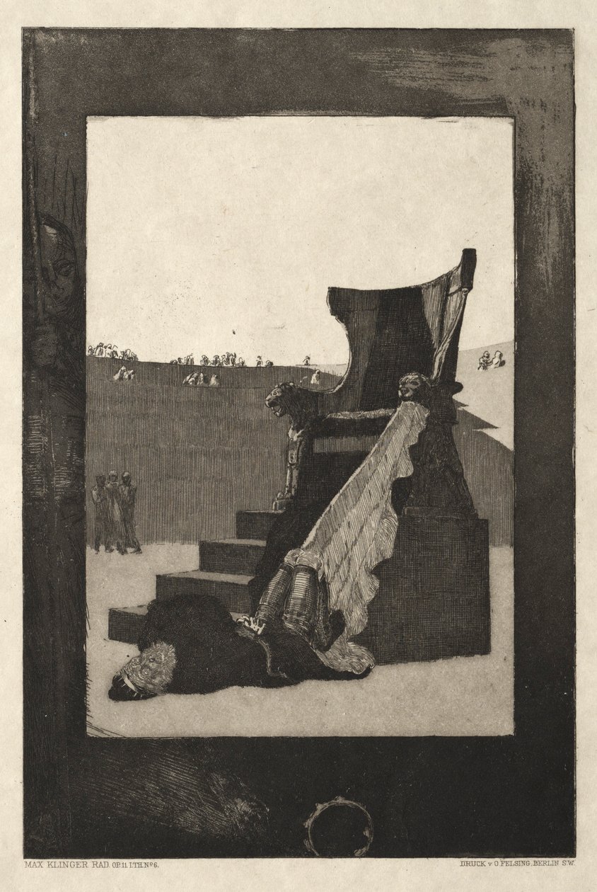 Vom Tode I، Opus II، 1889 No. 6. بواسطة ماكس كلنجر
