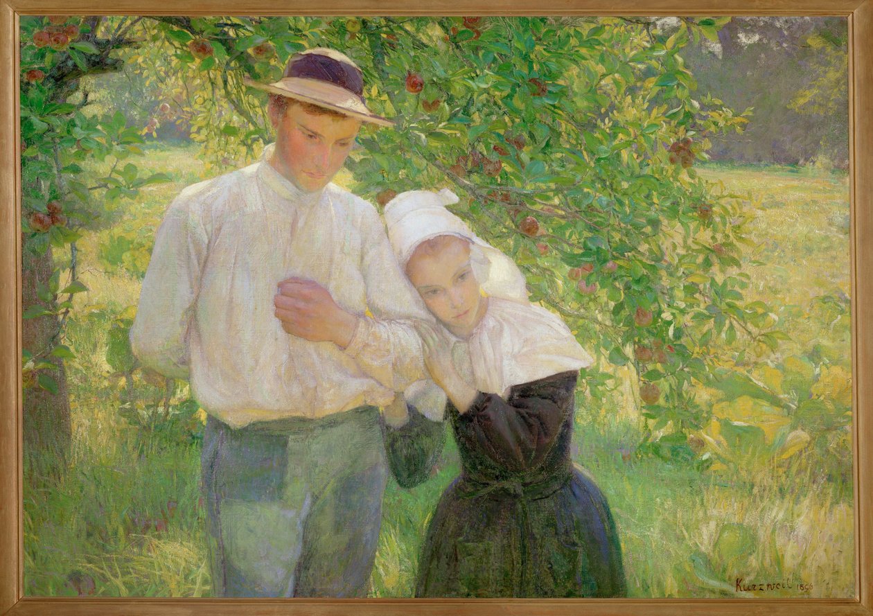 Spaziergang im Garten - نزهة في الحديقة ... (لوحة على قماش) بواسطة ماكس كورزويل