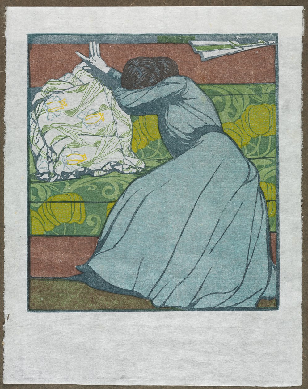 وسادة مارثا كورزويل جالسة على ديوان ، 1903. بواسطة ماكس كورزويل