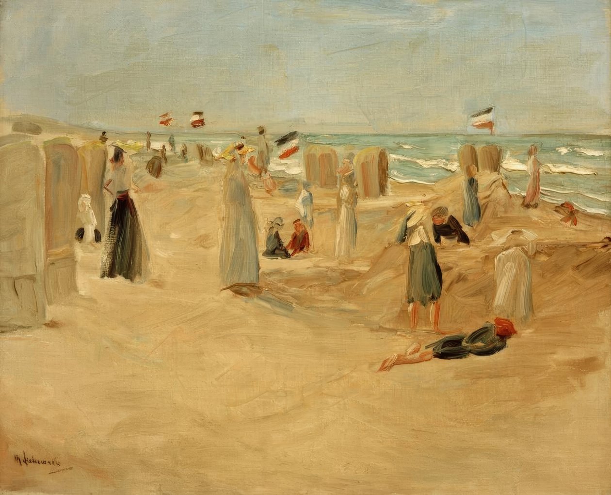 Am Strand von Noordwijk بواسطة ماكس ليبرمان