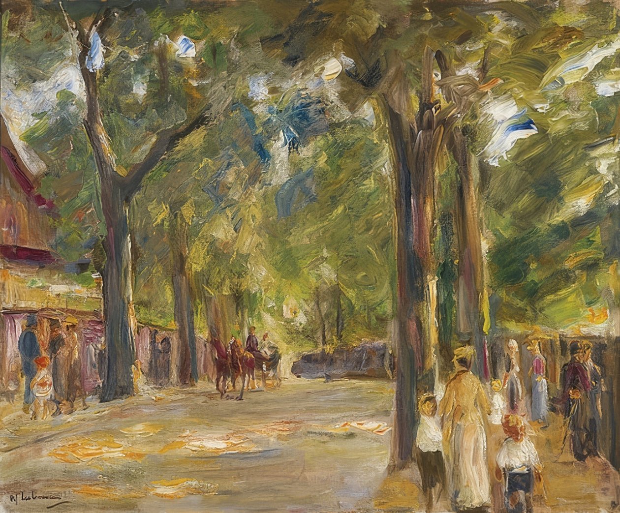 Seestrasse الكبير في Wannsee مع مشوا بواسطة ماكس ليبرمان