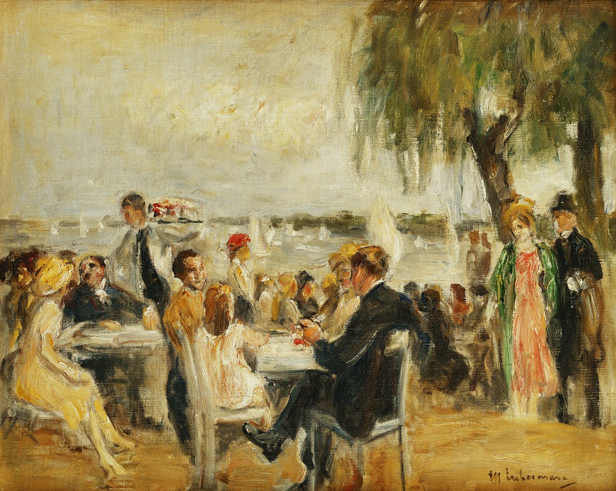 جاردن كافيه على إلبه ، 1902 بواسطة ماكس ليبرمان