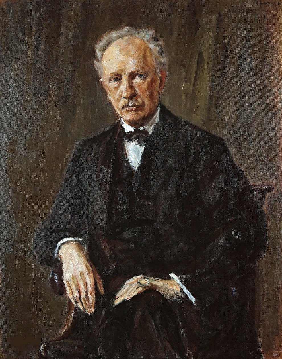 صورة الملحن ريتشارد جورج ستراوس 1864-1949 ، 1918. بواسطة ماكس ليبرمان