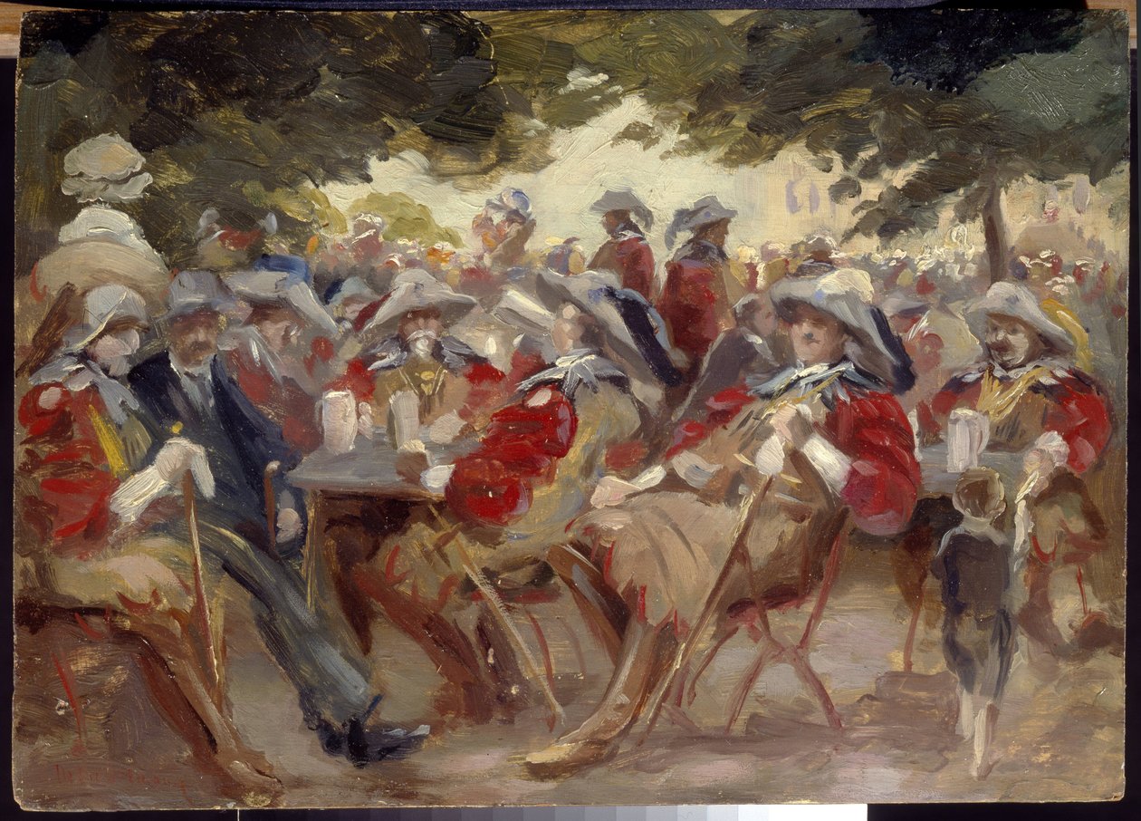 Rejoicings (عيد ميلاد سعيد). رسم ماكس ليبرمان (1847-1935) زيت على خشب. الفن الألماني ، أواخر القرن التاسع عشر والعشرين ، انطباعية. State A. متحف بوشكين للفنون الجميلة ، موسكو. بواسطة ماكس ليبرمان