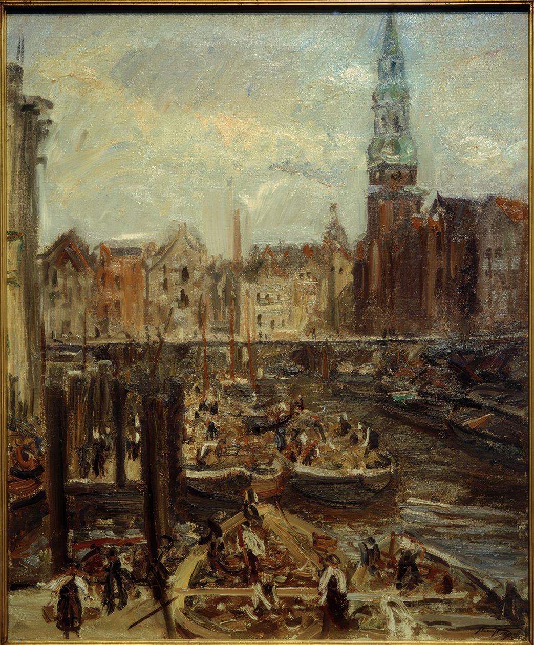 Fleet am Hopfenmarkt بواسطة ماكس Slevogt