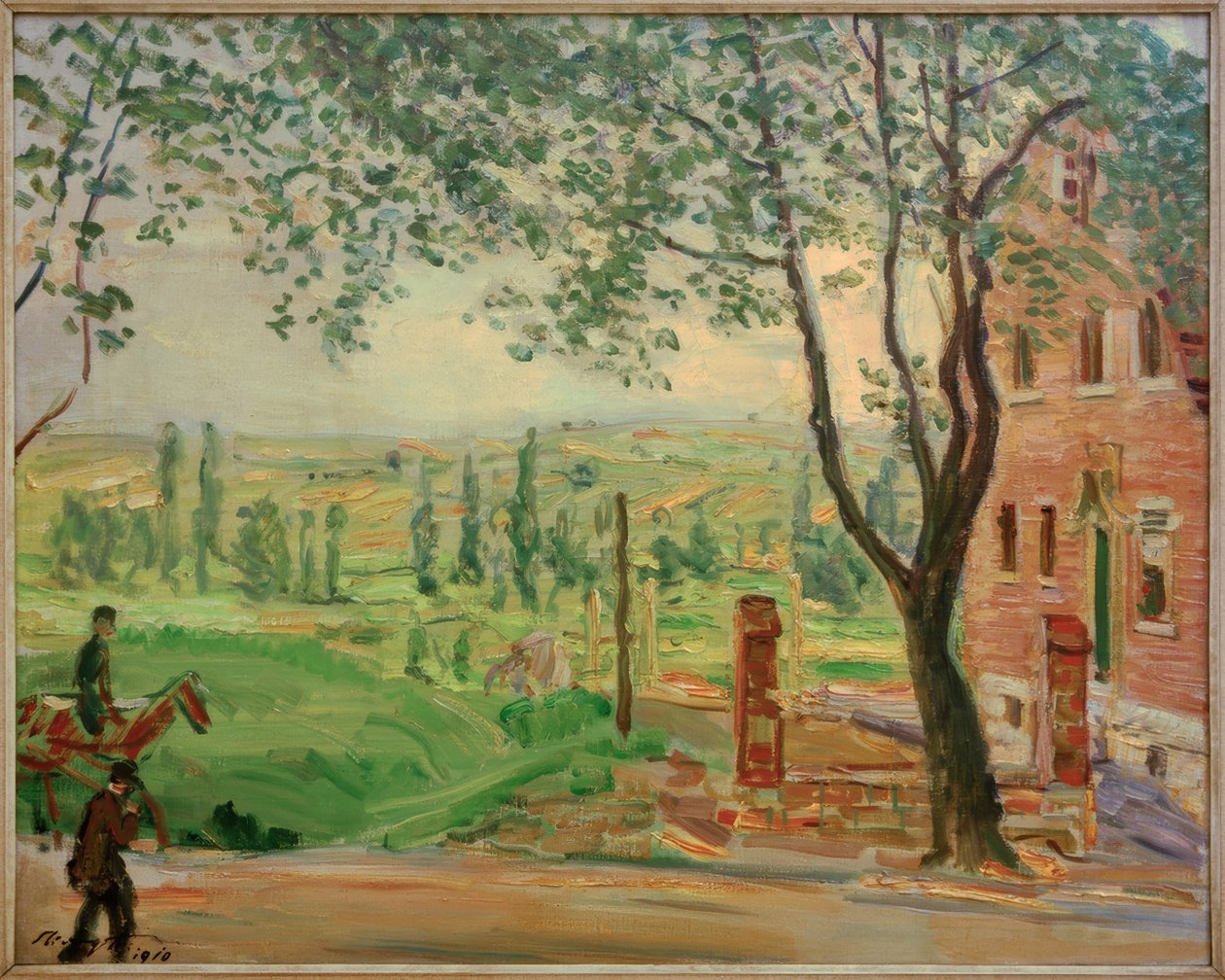 M.Slevogt ، Red House on Landauer Strasse in Godramstein بواسطة ماكس Slevogt