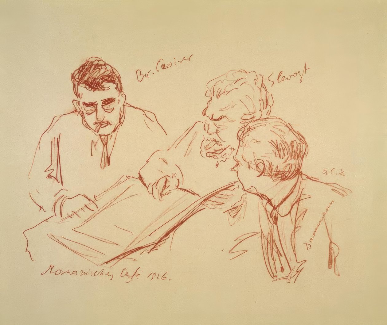 مقهى Romanisches 1926 بواسطة ماكس Slevogt