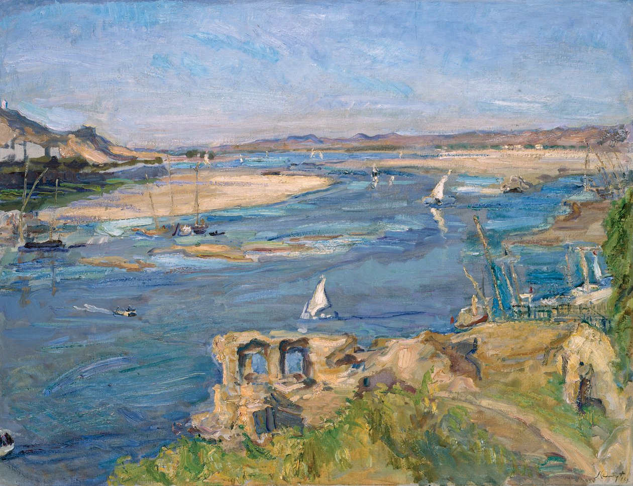النيل بالقرب من أسوان ، 1914 بواسطة ماكس Slevogt
