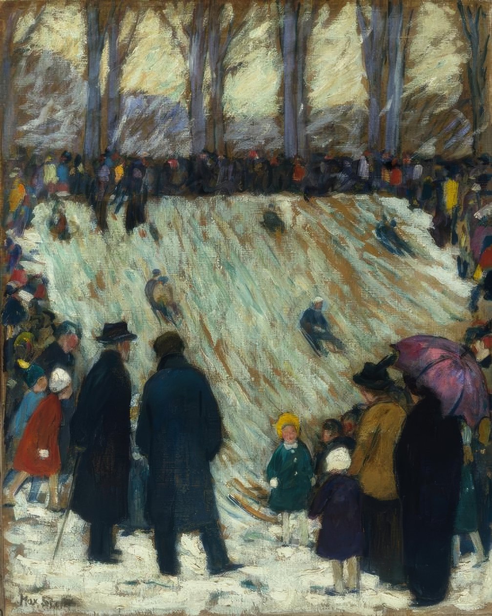 تشغيل Toboggan في Hofgarten في دوسلدورف بواسطة ماكس ستيرن