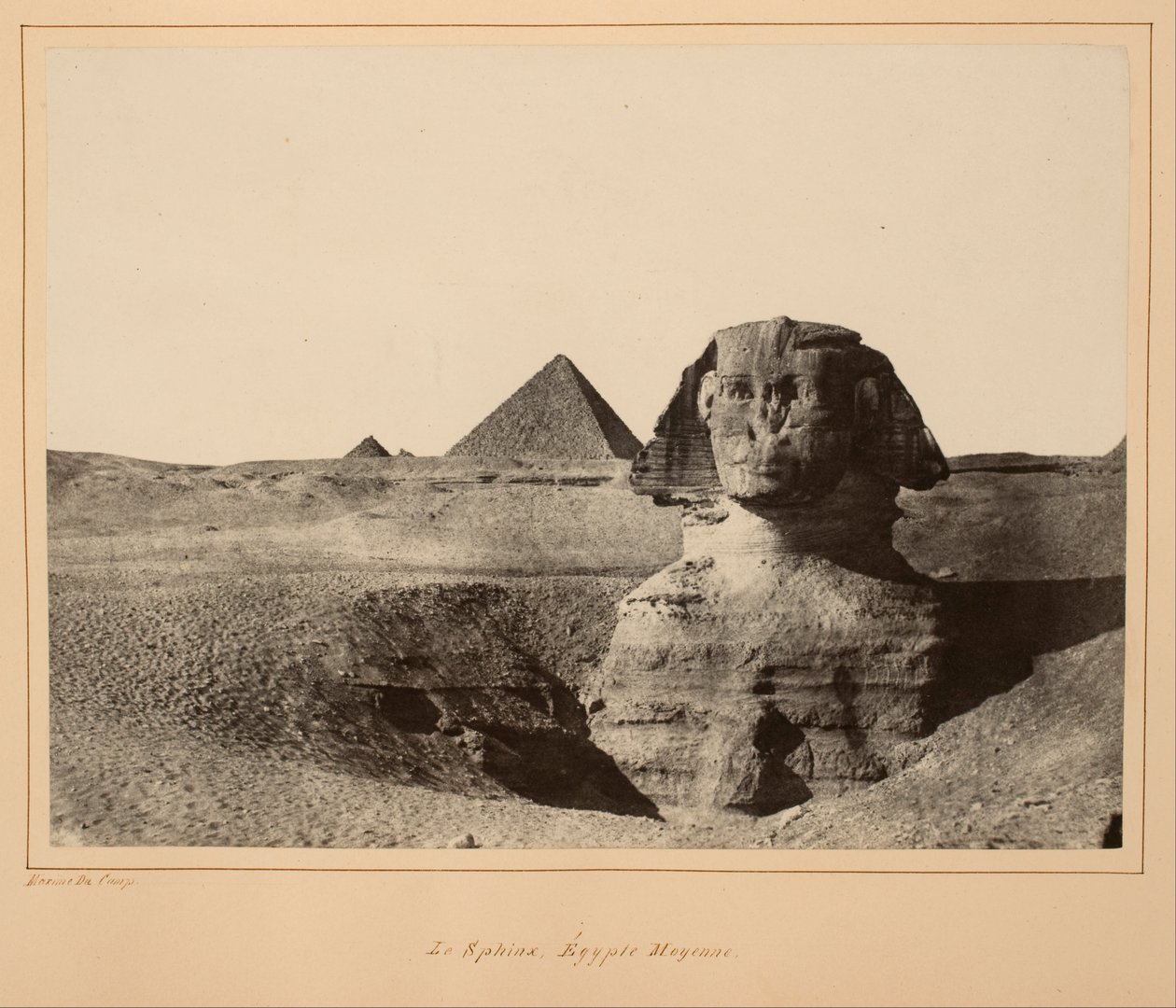 أبو الهول ، مصر الوسطى بواسطة ماكسيم دو كامب