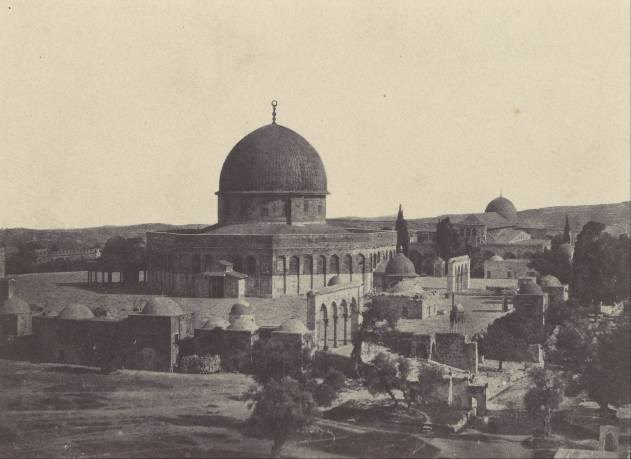 فلسطين. القدس. مسجد عمر بواسطة ماكسيم دو كامب